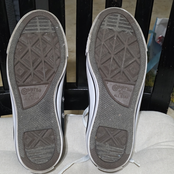 Converse All Star Black & White Low Top Sneakers 7W Used Good Conditions - Picture 7 of 7